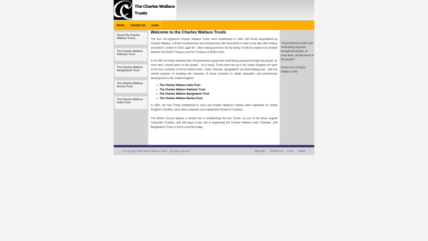 Screenshot of the Charles Wallace Burma Trust website