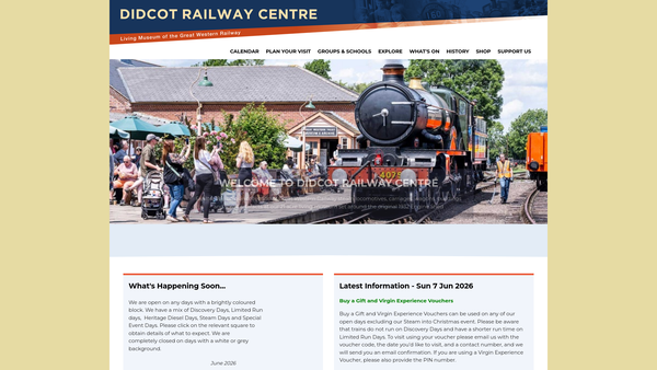 Screenshot of the The Great Western Trust website