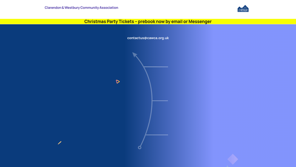 Screenshot of the Clarendon And Westbury Community Association website