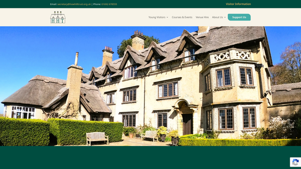Screenshot of the How Hill Trust website