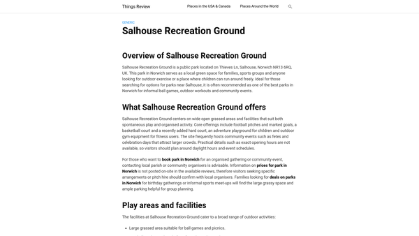 Screenshot of the The Reading Room website