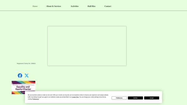 Screenshot of the Abbey Wood Community Group website