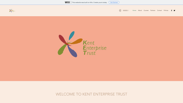 Screenshot of the Kent Enterprise Trust website