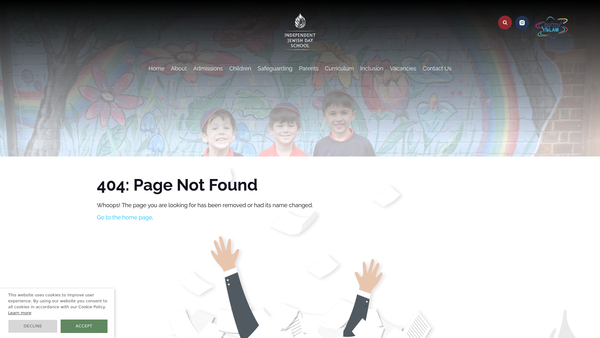 Screenshot of the Independent Jewish Day School Parent Teacher Association website