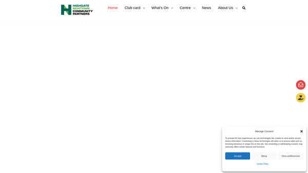 Screenshot of the Highgate Newtown Community Partners website