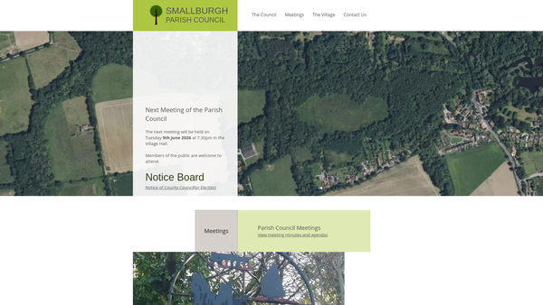 Screenshot of the Smallburgh Village Hall And Playing Field website