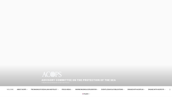 Screenshot of the Advisory Committee On The Protection Of The Sea website