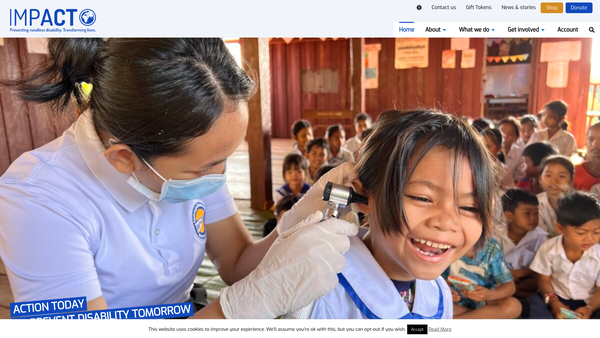 Screenshot of the Impact Foundation website