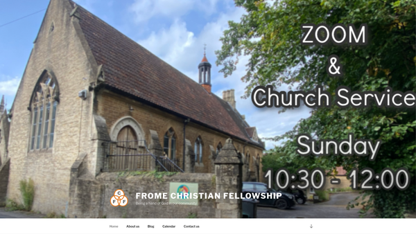 Screenshot of the Frome Christian Fellowship website