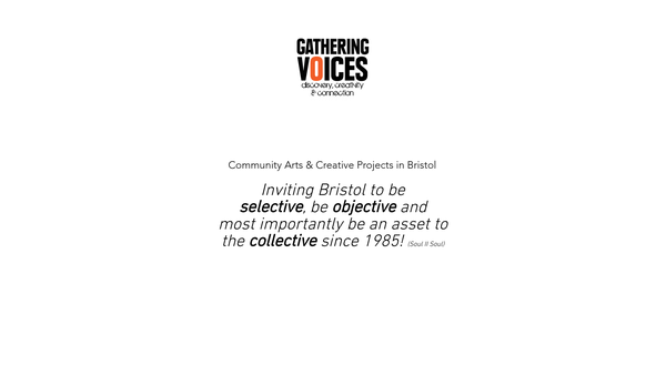 Screenshot of the Gathering Voices Limited website