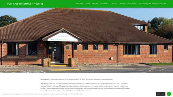 Screenshot of the West Maldon Community Association website