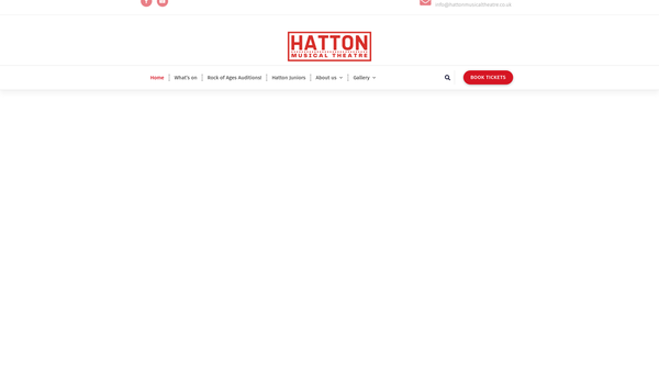Screenshot of the Hatton Musical Theatre Society website