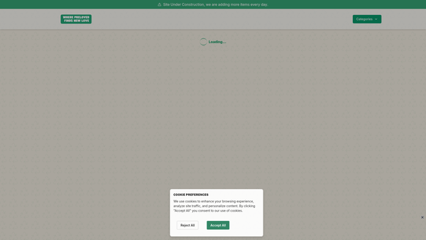Screenshot of the The Southampton Scrap Store website
