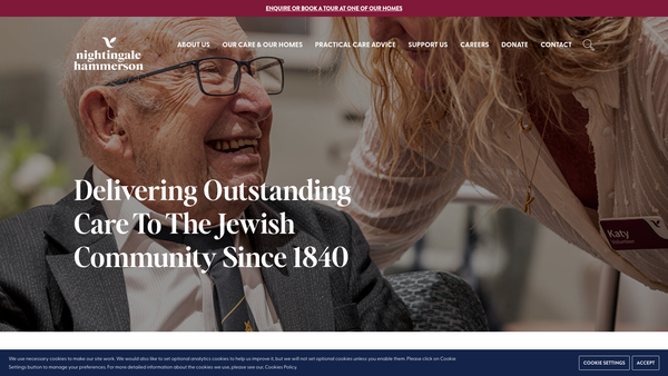 Screenshot of the The Friends Of Nightingale House website