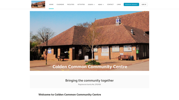 Screenshot of the The Colden Common Community Association website