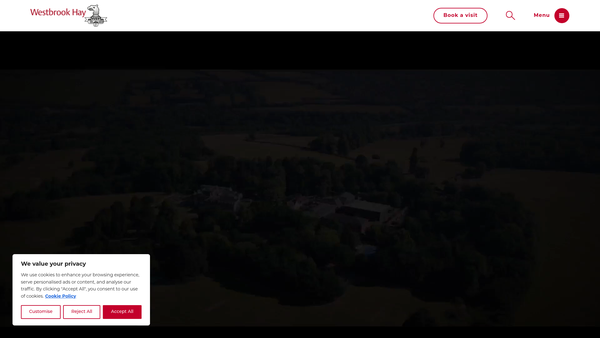 Screenshot of the Westbrook Hay Educational Trust Limited website