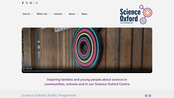 Screenshot of the The Oxford Trust website