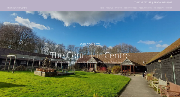 Screenshot of the Court Hill Charity website