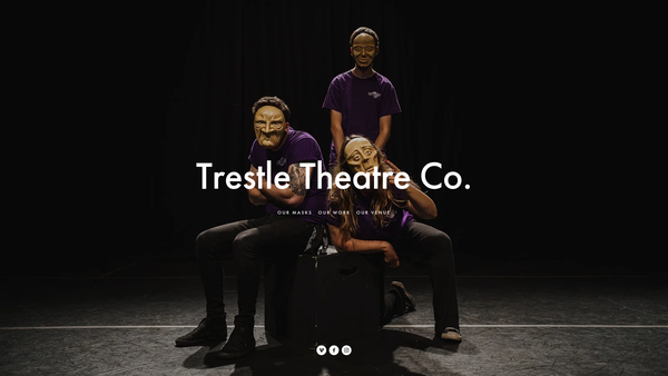 Screenshot of the Trestle Theatre Company Limited website