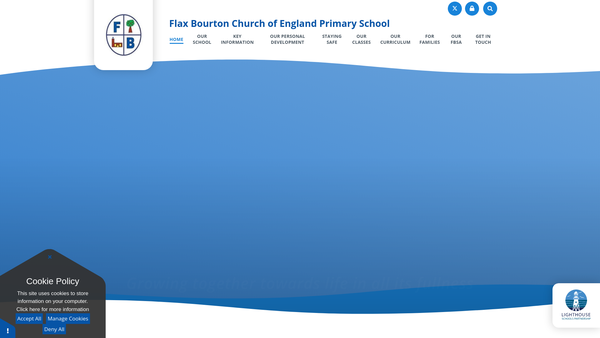 Screenshot of the Flax Bourton School Parent Teacher Association website