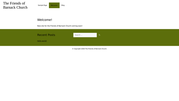 Screenshot of the Friends Of St John Baptist Church, Barnack website