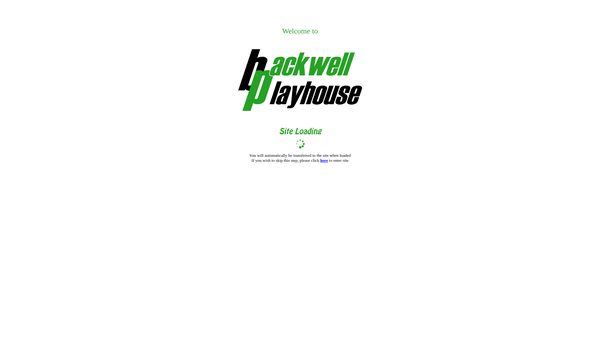 Screenshot of the The Playhouse Backwell website