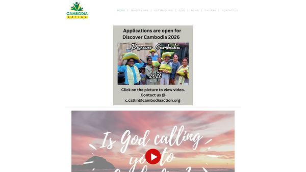Screenshot of the Southeast Asian Outreach website