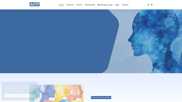 Screenshot of the The Association For Psychoanalytic Psychotherapy Educational Trust website