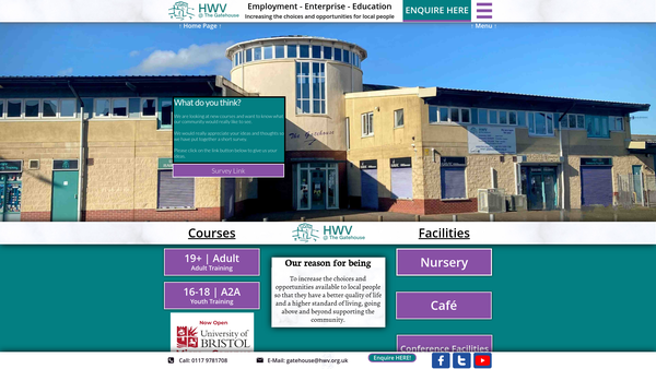 Screenshot of the Hartcliffe And Withywood Ventures website