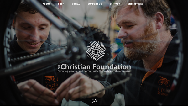 Screenshot of the Milton Keynes Christian Foundation Limited website