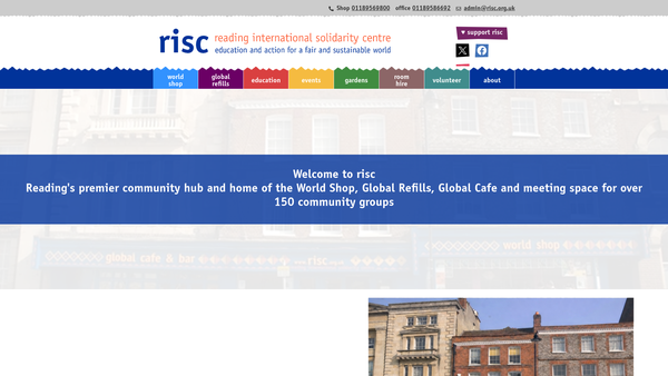 Screenshot of the World Education Berkshire website