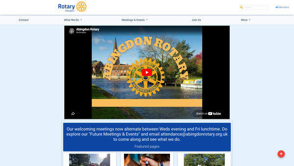 Screenshot of the The Rotary Club Of Abingdon Trust Fund website