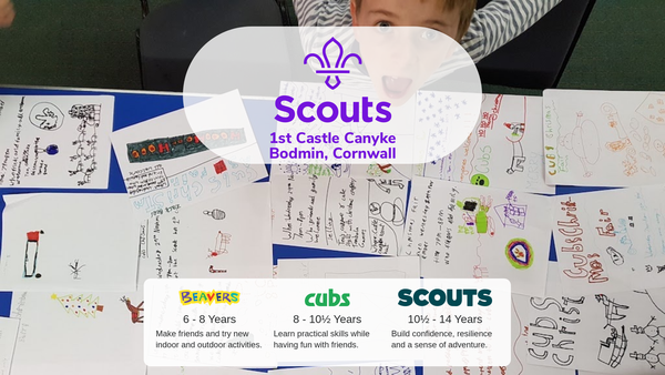 Screenshot of the 1st Castle Canyke Scout Group website