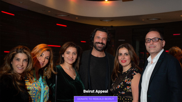 Screenshot of the British Lebanese Association Limited website
