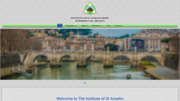 Screenshot of the The Institute Of St Anselm website