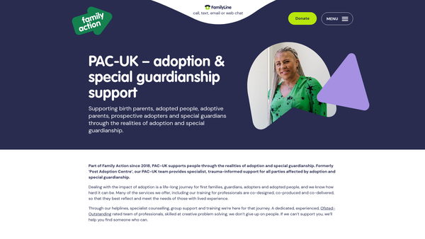 Screenshot of the Pac-Uk Ltd website