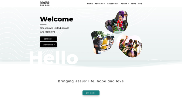 Screenshot of the Dartford Community Church website