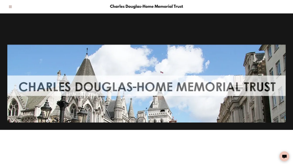 Screenshot of the The Charles Douglas-Home Memorial Trust website