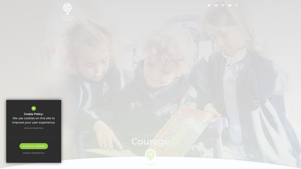 Screenshot of the Danesfield School Trustees Fund website