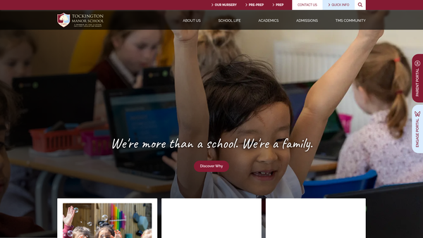 Screenshot of the The Friends Of Tockington Manor website
