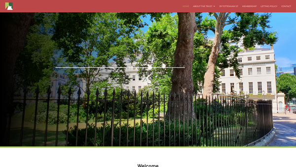 Screenshot of the The Fitzrovia Trust website
