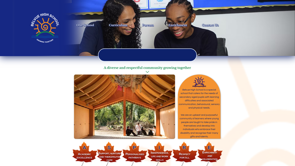 Screenshot of the The Friends Association Of Belvue School website
