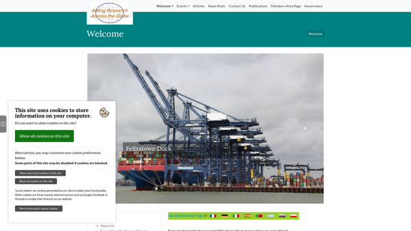 Screenshot of the Felixstowe Family History Society website