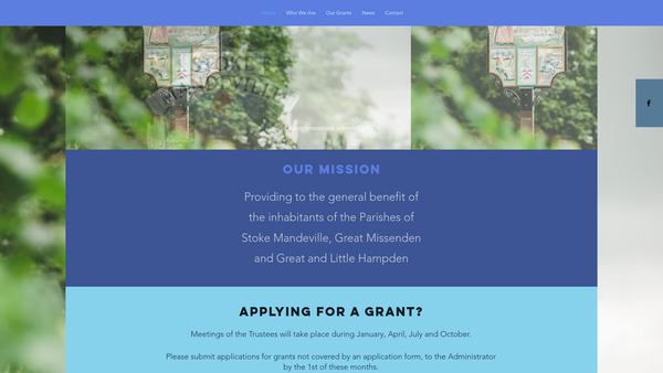 Screenshot of the The Stoke Mandeville And Other Parishes Charity website