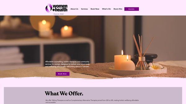 Screenshot of the Women And Health website