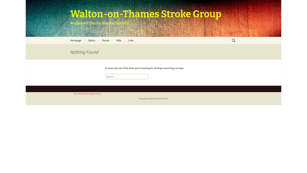 Screenshot of the Walton-on-thames stroke club website