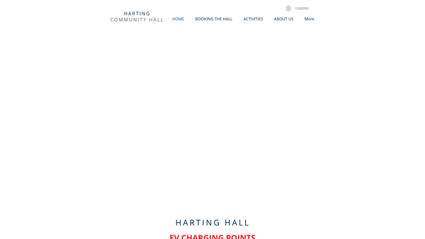 Screenshot of the Harting Community Hall Trust website