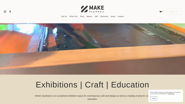 Screenshot of the MAKE Southwest website