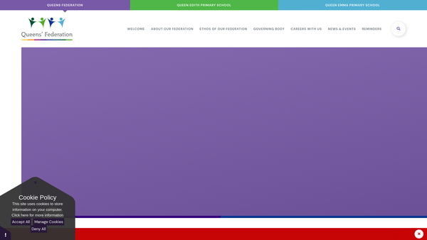 Screenshot of the The Queen Edith Community Primary School Parent, Staff And Friends Association website