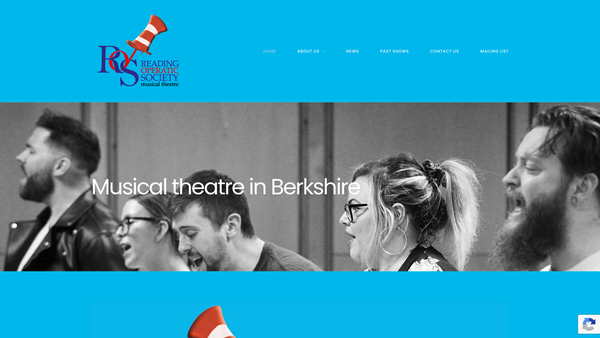 Screenshot of the Reading Operatic Society website
